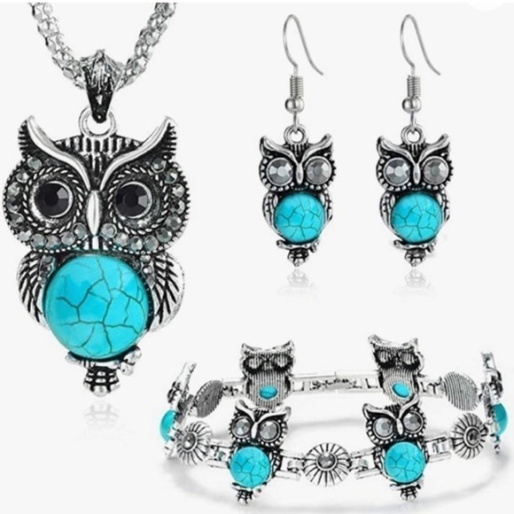 NWT-Aqua-Owl 3pc Set - Picture 2 of 5